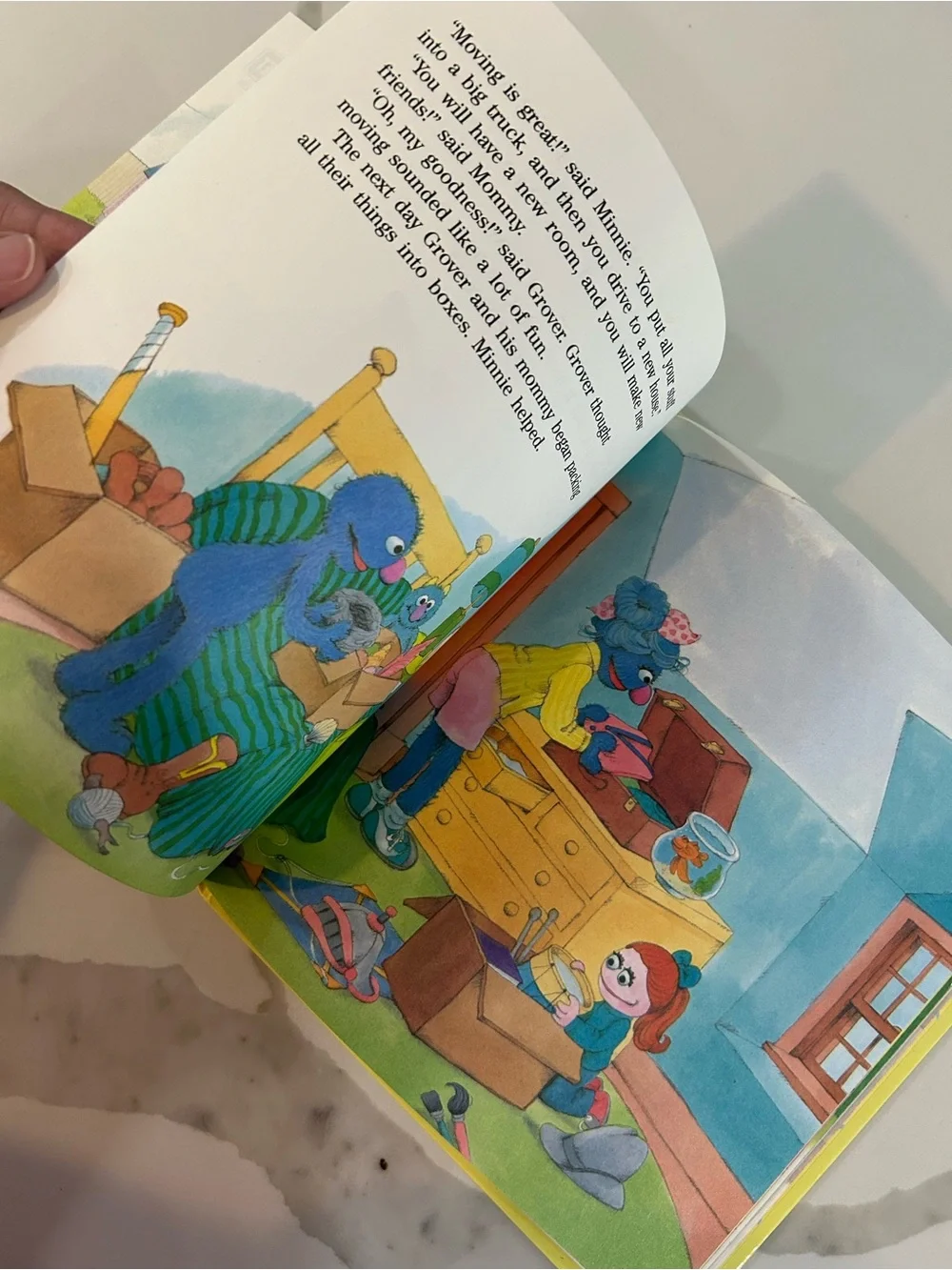 Sesame Street When Grover Moved to Sesame Street - Blue & Pink